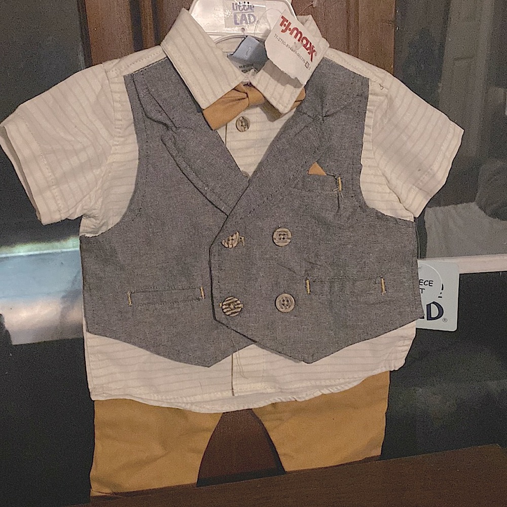 Little Lad 3 piece set. 3/6M New with Tags